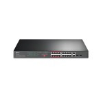 Tp-Link TL-SL1218MP 16-Port 10/100 Mbps + 2-Port Gigabit Rackmount Switch 