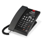 Vtech A2210 1-Line Contemporary Analog Corded Phone -Black