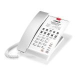 Vtech A2210 1-Line Contemporary Analog Corded Phone -Pearl