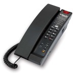 Vtech A2211 1-Line Contemporary Analog Petite Phone-Black