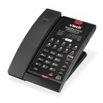 Vtech CTM-A2411-BATT 1-Line Contemporary Analog Cordless Phone with Battery Backup -Black
