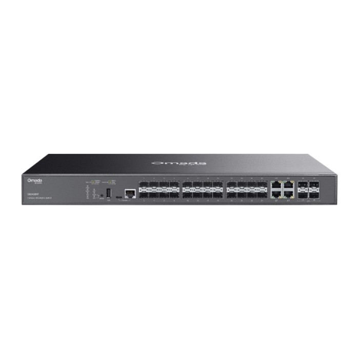 Omada by Tplink SG5428XF Omada Campus 24-Port SFP Stackable Lite L3 Managed Switch with 4x 10G Slots Omada by Tplink SG5428XF Omada Campus 24-Port SFP Stackable Lite L3 Managed Switch with 4x 10G Slots