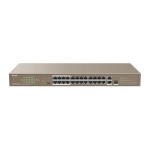 Tenda TEF1126P-24-250W 24FE+2GE/1SFP Rackmount Switch With 24-Port PoE