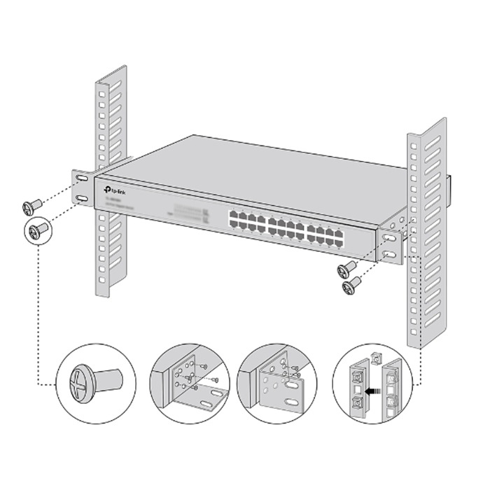 TP-Link Omada RackMount Kit-13 – 13-Inch Switch Rack Mount Kit TP-Link Omada RackMount Kit-13 – 13-Inch Switch Rack Mount Kit