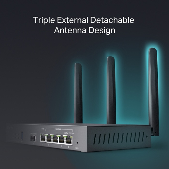 TP-Link Omada ER706W AX3000 Gigabit Wi-Fi 6 VPN Router TP-Link Omada ER706W AX3000 Gigabit Wi-Fi 6 VPN Router