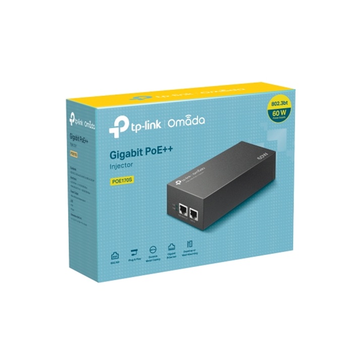 TP-Link Omada POE170S-Outdoor 2.5G PoE+ Injector TP-Link Omada POE170S-Outdoor 2.5G PoE+ Injector