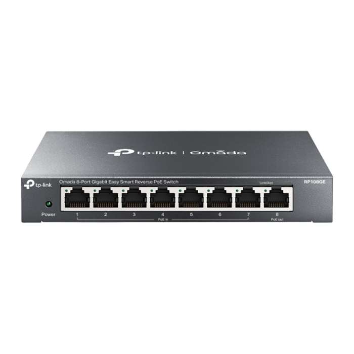 TP-Link Omada RP108GE 8-Port Gigabit Easy Smart Reverse PoE Switch TP-Link Omada RP108GE 8-Port Gigabit Easy Smart Reverse PoE Switch