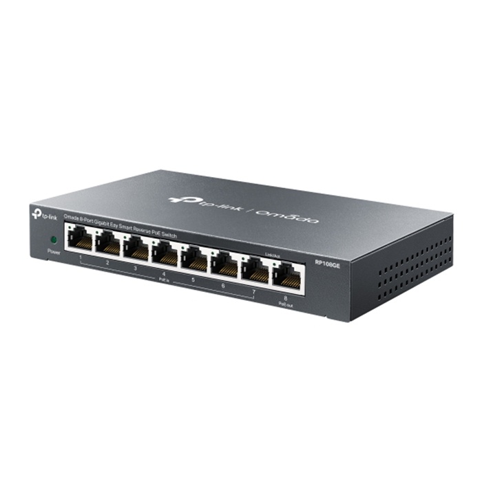 TP-Link Omada RP108GE 8-Port Gigabit Easy Smart Reverse PoE Switch TP-Link Omada RP108GE 8-Port Gigabit Easy Smart Reverse PoE Switch