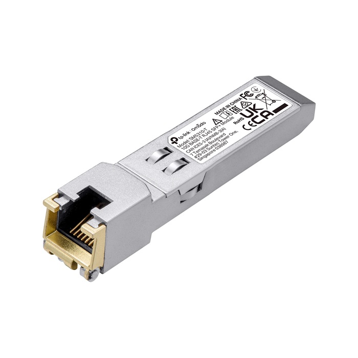 TP-Link Omada SM5310-T 10GBASE-T RJ45 SFP+ Transceiver Module TP-Link Omada SM5310-T 10GBASE-T RJ45 SFP+ Transceiver Module