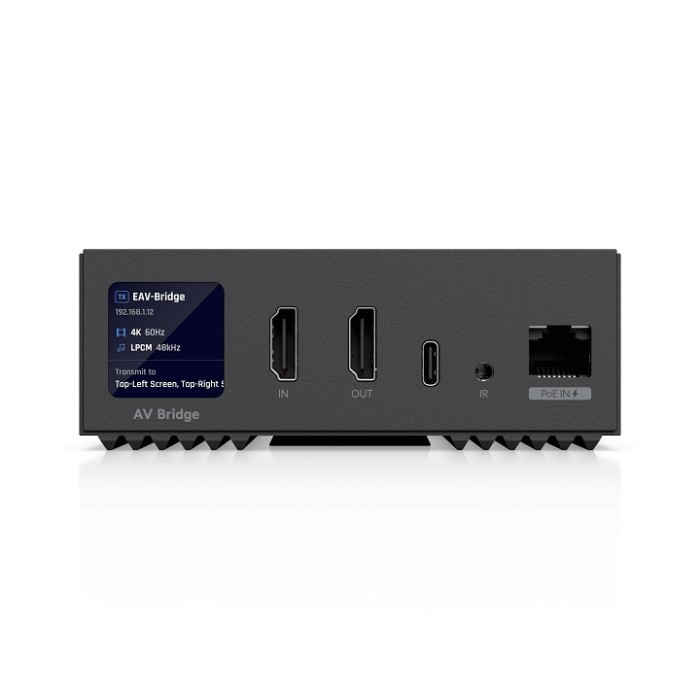 Ubiquiti EAV-Bridge UniFi Enterprise Audio/Video Bridge 4K60 AV-over-IP Transceiver Ubiquiti EAV-Bridge UniFi Enterprise Audio/Video Bridge 4K60 AV-over-IP Transceiver